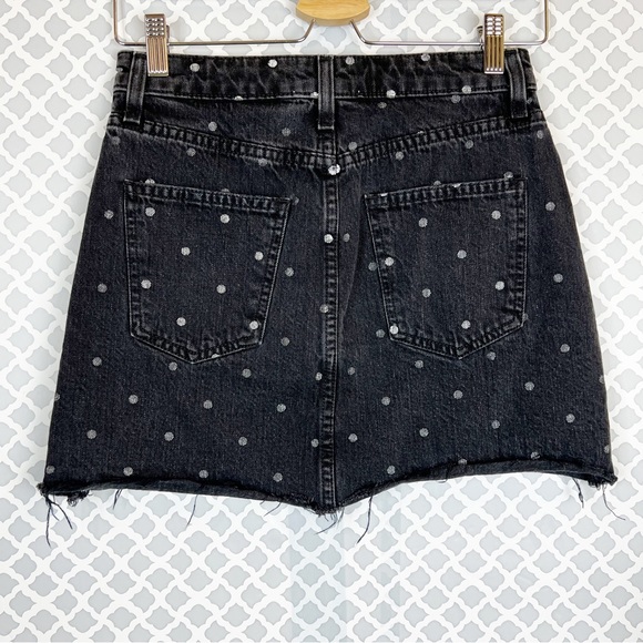 EUC Current/Elliott Polka Dot Denim Mini Skirt - Picture 6 of 12